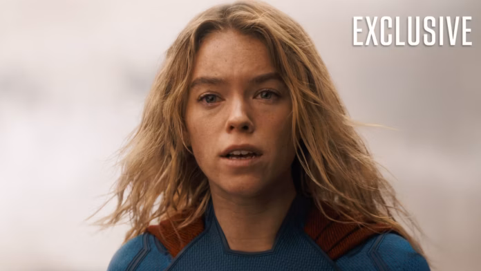 Supergirl | nova imagem mostra Milly Alcock em voo num céu sombrio e cósmico